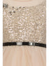 Big Girls Multi Color Sequin Tulle Belt High-Low Junior Bridesmaid Dress 2-12 - SophiasStyle.com